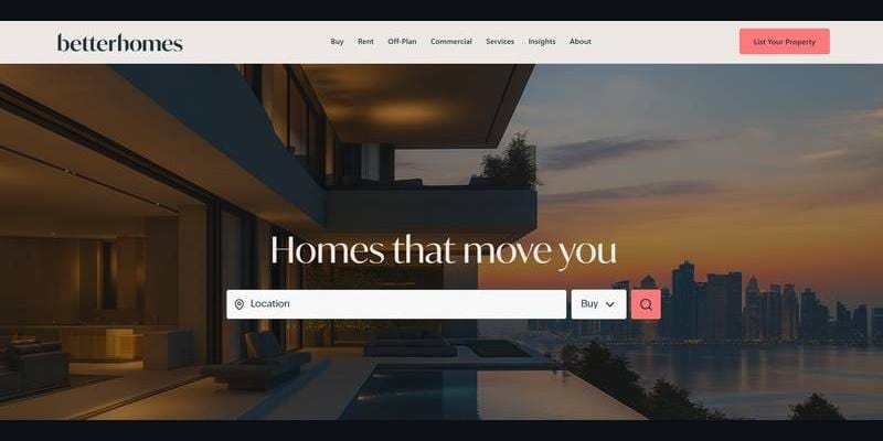 Betterhomes Qatar homepage