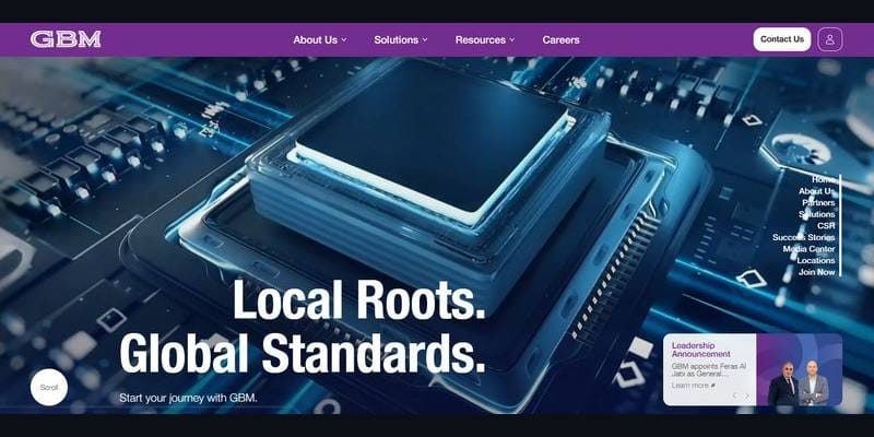 GBM homepage