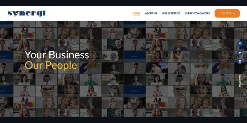 Synergi MENA homepage